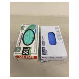 Uline Nitrile Gloves 8-Box Mixed Assorted Sizes Aloe & 4 Mil Open