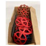 Assorted Cast Iron Valve Handwheels & Wrench Mixed Sizes Industrial