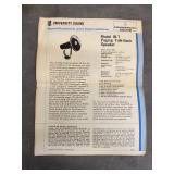 Vintage University Sound IB-T Paging Talk-Back Speaker 30W w/ Box Papers USA