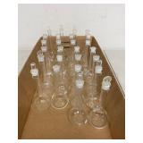 Kimax 100mL Volumetric Flask Lot Class A Glass Stoppered Labware - Missing Stoppers