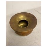 Pony Express Brass Copper Tone Spittoon Cuspidor Western Decor Patina