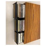 Vintage Cassette Tape Storage Cases Lot Woodgrain Drawers Lid w Tapes