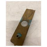 Antique Ornate Cast Brass Door Knob Escutcheon Backplate 6.5in