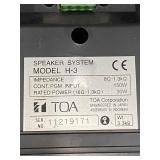 TOA H-3 / H-3WP Speaker System w/ Grille Mount Hardware Manual Box