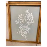 Framed Botanical Wall Art Prints Set of 4 Wood Frames 16 x 12 Good