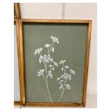 Framed Botanical Wall Art Prints Set of 4 Wood Frames 16 x 12 Good
