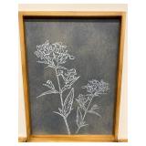 Framed Botanical Wall Art Prints Set of 4 Wood Frames 16 x 12 Good