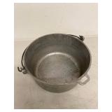 Vintage Aluminum Dutch Oven Pot w/Lid & 2 Cast Iron Skillets