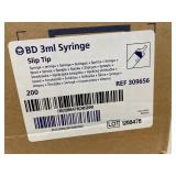 BD 3mL Slip Tip Syringes REF 309656 2 Boxes 200 Each Sealed/Open
