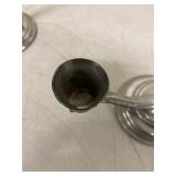 Vintage Metal Decor Group Copper Tray Candleholders Bell 5pc Set