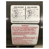 Baldor 1/3 HP Industrial Electric Motor 115/230V 3450 RPM Spec 34-6082-4466