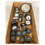Vintage Panel Meter Assortment Weston Phastron Weidenhoff Gauges