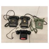 Vintage Rotary Desk Telephones & Telecom Intercom Group of 4 Untested
