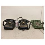 Vintage Rotary Desk Telephones & Telecom Intercom Group of 4 Untested