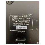 TOA A-912MK2 900 Series II Mixer Power Amplifier 120W Rackmount