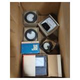 Lot 5 Including GE Vintage Analog Panel Meters Amperes Volts