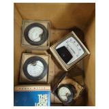 Lot 5 Including GE Vintage Analog Panel Meters Amperes Volts