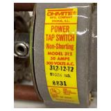 Ohmite Power Tap Switch 312-12-T2 Non-Shorting 30A 300VAC NOS