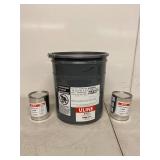 Uline Silica Gel Desiccant Pail & 2 Humidity Indicator Card Cans Sealed