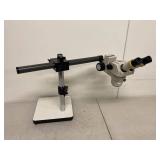 Nikon Stereo Microscope on Adjustable Boom Stand Dual Eyepieces