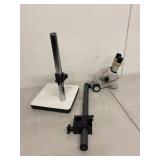 Nikon Stereo Microscope on Adjustable Boom Stand Dual Eyepieces