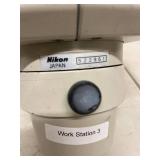 Nikon Stereo Microscope on Adjustable Boom Stand Dual Eyepieces