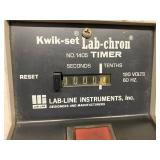Vintage Lab-Line Kwik-set Lab-chron Timer Model 1405 120V Untested