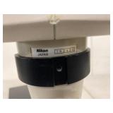 Nikon SMZ-1 Stereo Microscope on Boom Stand Olympus Eyepieces Ring Light