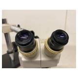 Nikon SMZ-1 Stereo Microscope on Boom Stand Olympus Eyepieces Ring Light