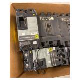 Lot Including Square D Westinghouse Heinemann Circuit Breakers