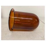 Hanson 72-600-556 Amber Glass Dissolution Vessel 1000mL Flanged Lab Beaker