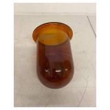 Hanson 72-600-556 Amber Glass Dissolution Vessel 1000mL Flanged Lab Beaker