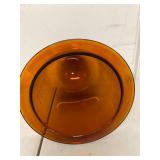 Hanson 72-600-556 Amber Glass Dissolution Vessel 1000mL Flanged Lab Beaker