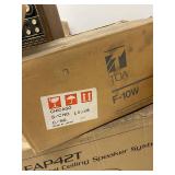 TOA F-10W Professional Sound System Speaker White Made in Japan Boxed