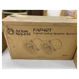 Atlas Sound FAP42T Coaxial Ceiling Speaker System Pair Qty 2 Open Box