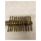 Vintage Brass Cork Borer Set Graduated Nesting Laboratory Tool