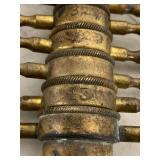 Vintage Brass Cork Borer Set Graduated Nesting Laboratory Tool