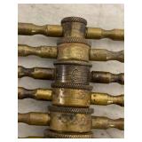 Vintage Brass Cork Borer Set Graduated Nesting Laboratory Tool