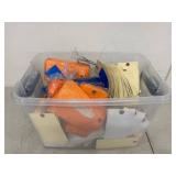 Mixed Lot Prewired Shipping Tags Plastic Inventory Tags Open Box