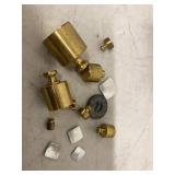 Vintage Mixed Brass Balance Scale Weights Troy Ounces Grams