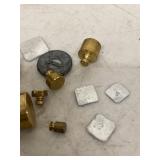 Vintage Mixed Brass Balance Scale Weights Troy Ounces Grams