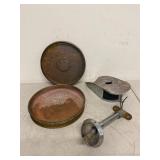 Vintage Nautical Navigation Light & Brass Parts Set Incomplete
