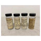 Lot of 4 Vintage NBS Standard Reference Material Steel Sample Bottles