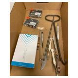 Lot Including Hamilton Needles, Erem Tweezers, and Lab/Medical Tools