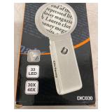 Dicfeos DIC030 Multifunction Handheld LED Magnifier 30X 40X Open Box