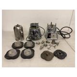 Vintage Waring Osterizer Blender Motor Bases Stainless Pitcher Parts Lot