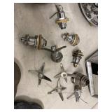 Vintage Waring Osterizer Blender Motor Bases Stainless Pitcher Parts Lot