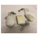 3 Vintage Apple Desktop Bus ADB Mice G5431 M2706 Models