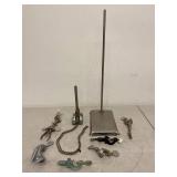 Fisher Scientific Lab Equipment Lot Retort Stand Castaloy Clamps
