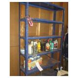 Metal 8-tier garage shelf approx 7f...